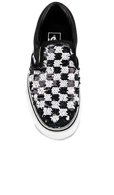 Shop Vans Classic Slip-on In Checkerboard & Black