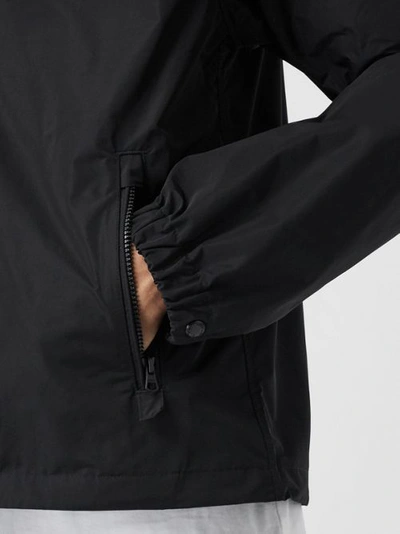 Shop Burberry Logo Graphic Shape-memory Taffeta Jacket In Black