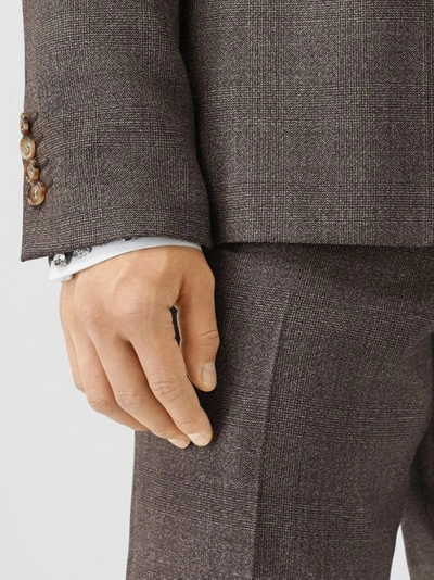 Shop Burberry Slim Fit Wool Suit In Dark Brown