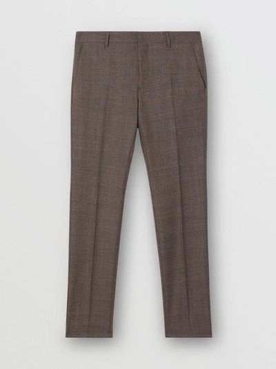 Shop Burberry Slim Fit Wool Suit In Dark Brown