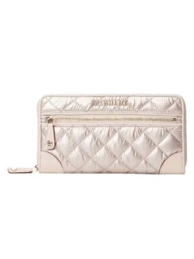 Shop Mz Wallace Crosby Long Wallet In Coral