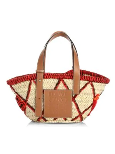 Shop Loewe Small Animals Basket Bag In Red