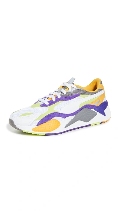 Shop Puma Rs-x3 Sneakers In  White/limepunch
