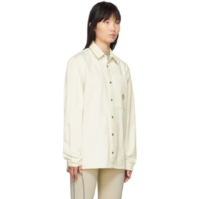 Shop A-cold-wall* Off-white Straight Overshirt In Canvas