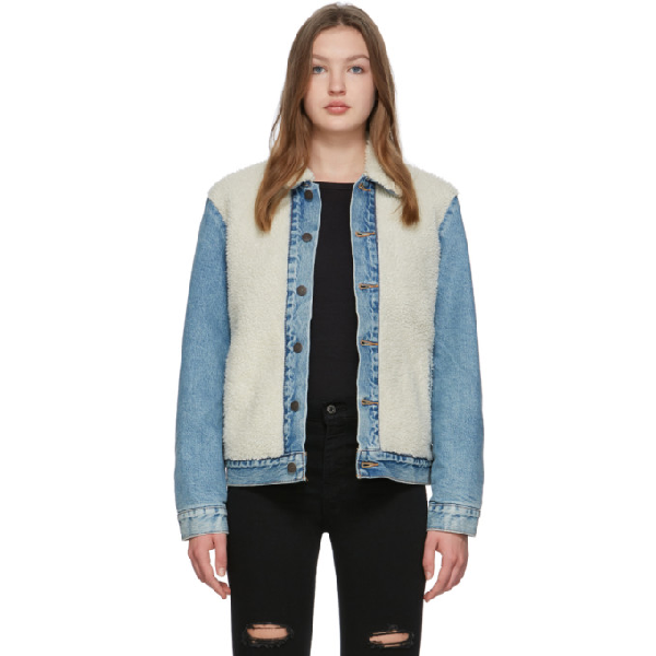 levis white trucker jacket