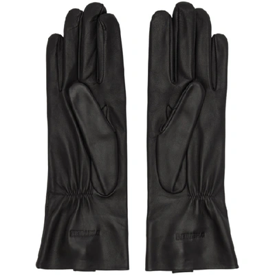 Shop Dheygere Black Loop Gloves