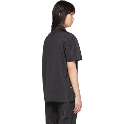 Shop A-cold-wall* Black Compass Side Snap Polo