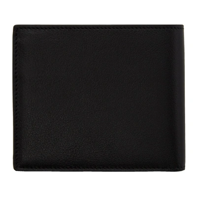 Shop Givenchy Black Rubber Logo Wallet In 004 Blk/wht