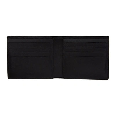 Shop Givenchy Black Rubber Logo Wallet In 004 Blk/wht