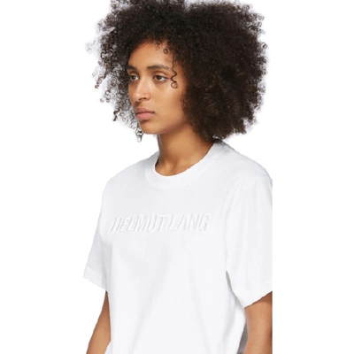 Shop Helmut Lang White Standard T-shirt In Chalk Wht