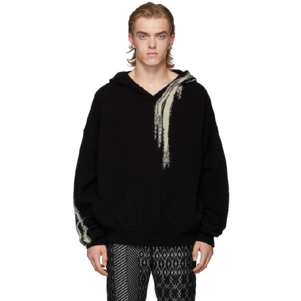 white wool hoodie