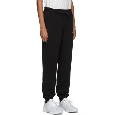 Shop Aimé Leon Dore Black Terry Logo Lounge Pants