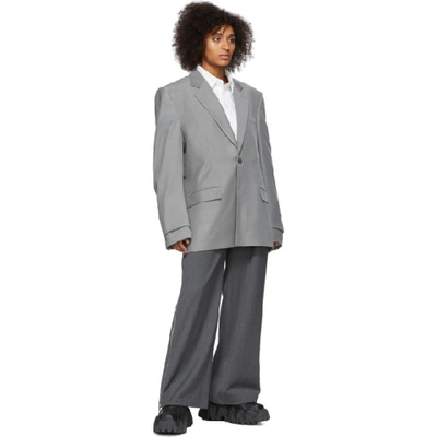 Shop Ader Error Grey Palla Trousers In Gray/gray