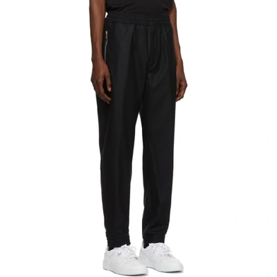 Shop Givenchy Black Wool Lounge Pants In 001 Black
