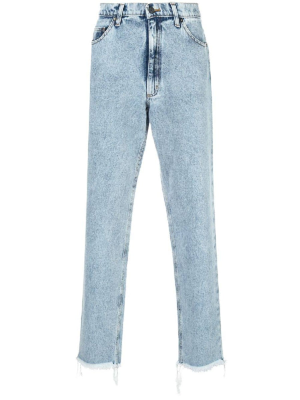 pale blue straight leg jeans