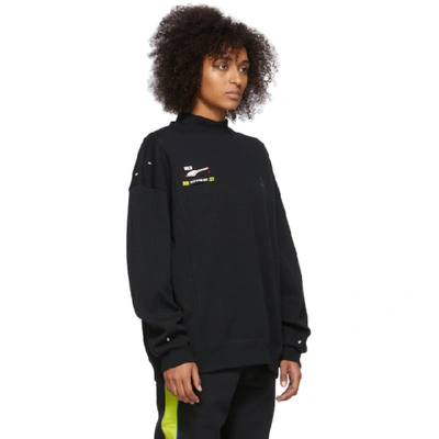 Shop Ader Error Black Puma Edition Crewneck Sweatshirt In 01 Black