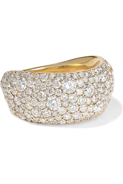 Shop Ippolita Stardust 18-karat Gold Diamond Pinky Ring