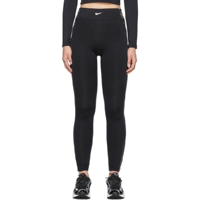 Shop Nike Black Hyperwarm Leggings In 010 Black