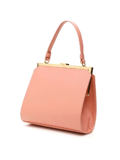 Shop Mansur Gavriel Elegant Bag In Coral (pink)