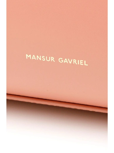 Shop Mansur Gavriel Elegant Bag In Coral (pink)