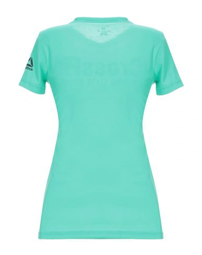 Shop Reebok T-shirt In Green