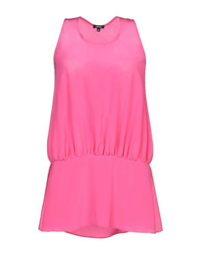 Shop Aspesi Woman Top Fuchsia Size 8 Silk In Pink
