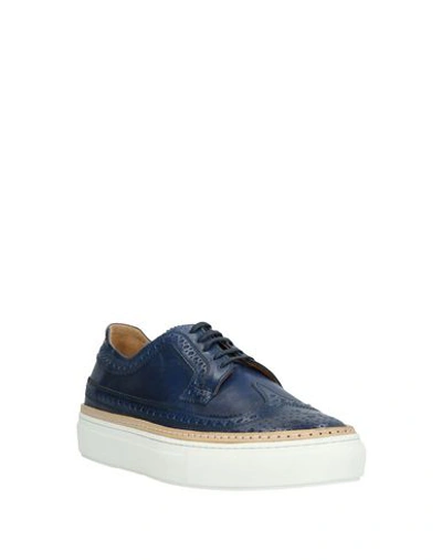 Shop Pantofola D'oro Lace-up Shoes In Dark Blue