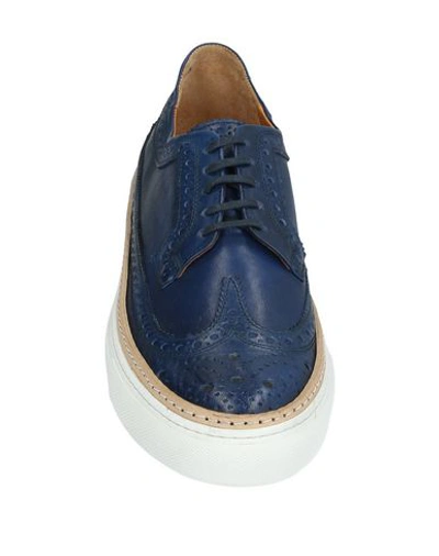 Shop Pantofola D'oro Lace-up Shoes In Dark Blue