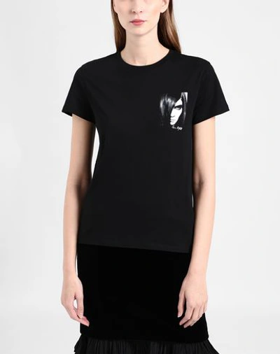 Shop Karl Lagerfeld T-shirts In Black