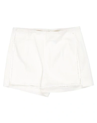 Shop Dondup Shorts In Ivory