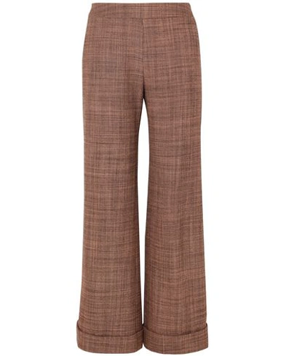 Shop Agnona Pants In Cocoa