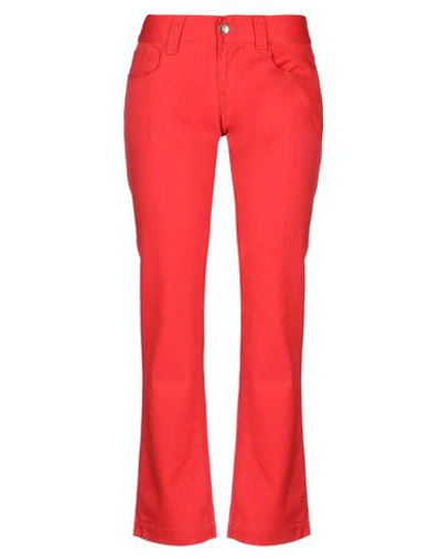 Shop Fornarina Woman Pants Red Size 29 Cotton