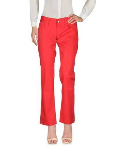 Shop Fornarina Woman Pants Red Size 29 Cotton