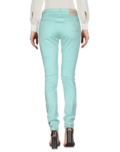 Shop Care Label Woman Pants Light Green Size 31 Cotton, Elastane
