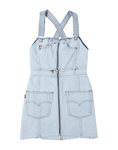 Shop Re/done With Levi's Denim Dress In Blue