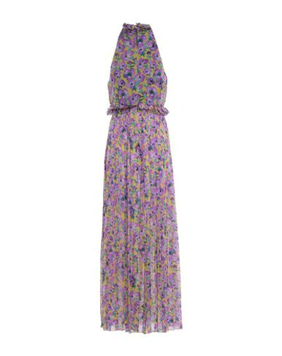 Shop Raquel Diniz Long Dress In Purple