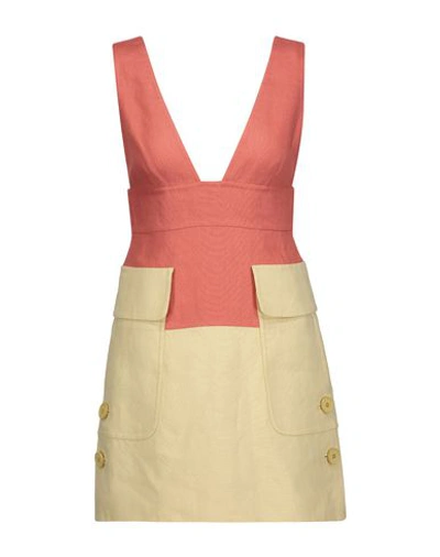 Shop Valentino Short Dress In Coral