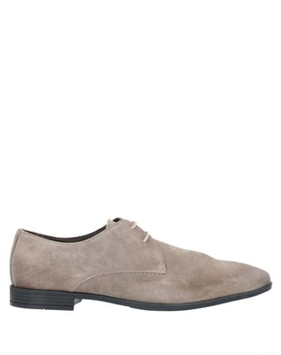 Shop A.testoni Lace-up Shoes In Grey