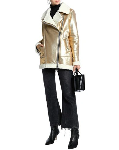 Shop Ainea Jacket In Gold