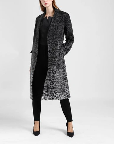 Shop Karl Lagerfeld Coats In Grey