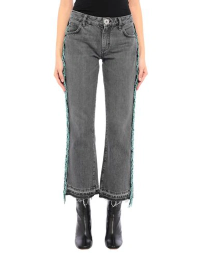 Shop Alanui Woman Jeans Black Size 26 Cotton, Fiberglass