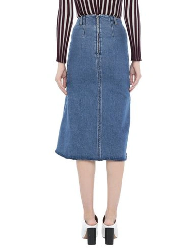 Shop Balenciaga Denim Skirt In Blue
