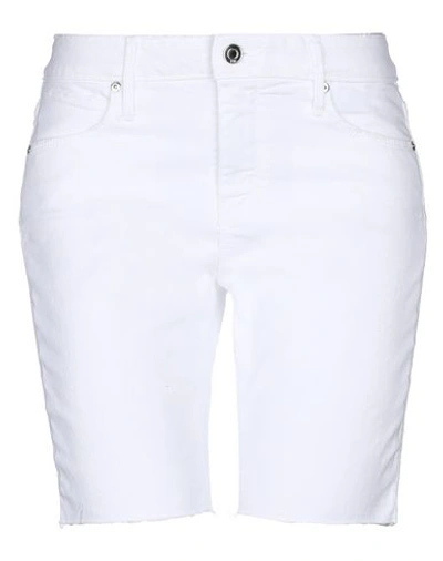 Shop Rta Denim Shorts In White