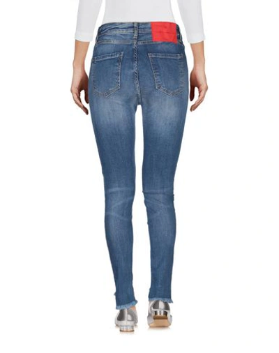 Shop Frankie Morello Woman Jeans Blue Size 30 Cotton, Elastane