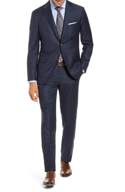 Shop Hickey Freeman Heritage Collection Classic Fit Plaid Wool Suit In Chambray Blue
