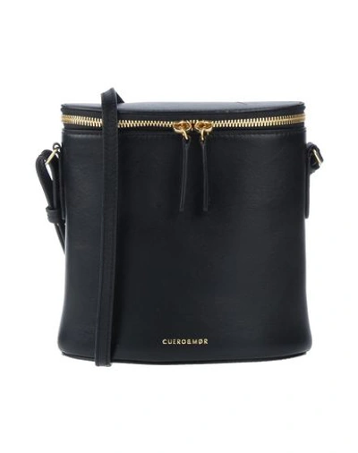 Shop Cuero & Mor Cuero & Mør Woman Cross-body Bag Black Size - Soft Leather