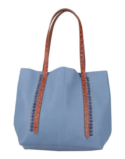Shop Nanni Handbag In Slate Blue