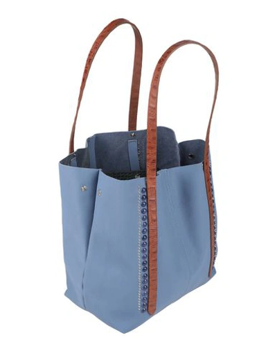 Shop Nanni Handbag In Slate Blue