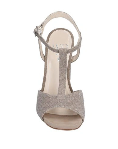 Shop Wo Milano Sandals In Dove Grey