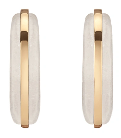 Shop Demarson Bianca Earrings In Gold/clear